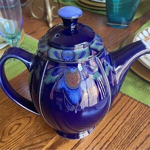Denby Baroque Tea Coffee Pot & Lid - VINTAGE
